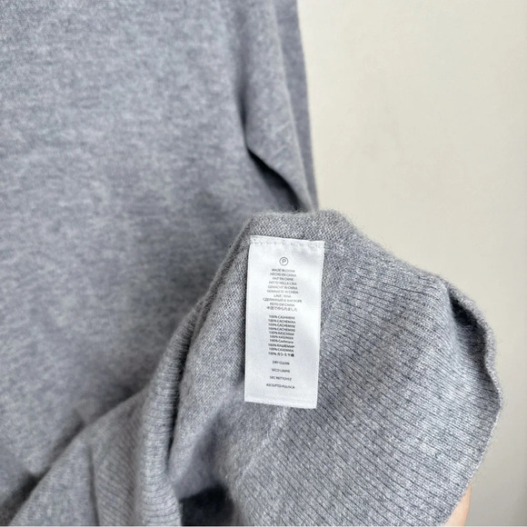 Michael Michael Kors Womens Small Turtle Neck Cashmere Grey Sweater - Picture 11 of 15